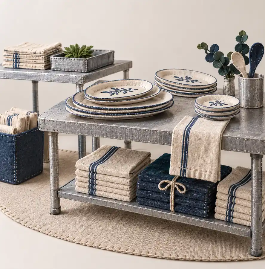 Illustration of catering businesses equipment and workspace